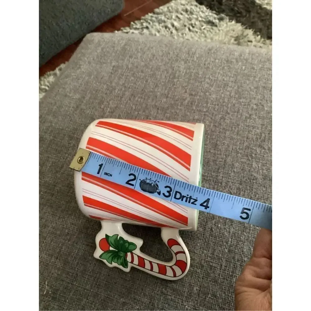 Vintage 80’s Candy Cane Christmas Mug